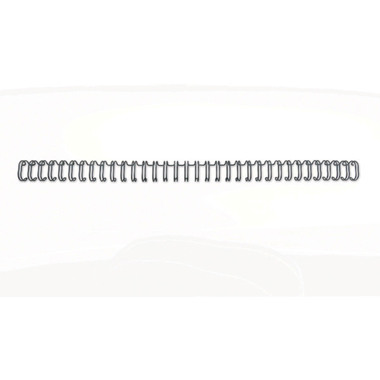 GBC Drahtbinderücken 6mm A4 RG810410 schwarz, 34 Ringe 100 Stück