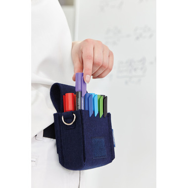 MAGNETOPLAN Moderatorentasche ecoAware 11124 blau, Filz 110x150x70mm