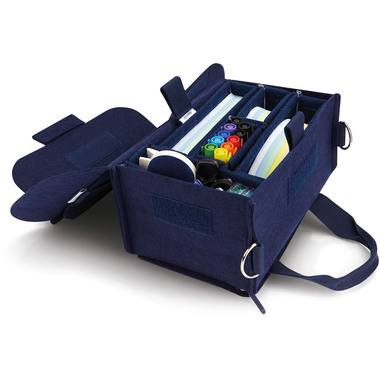 MAGNETOPLAN Moderatorentasche ecoAware 11123 blau, Filz, inkl. Zubehör