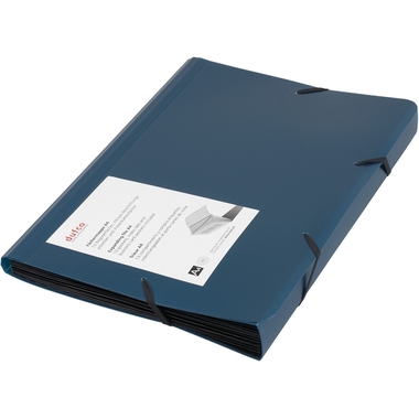 DUFCO Expanding File A4 13 Fächer blau metallic 13 Fächer