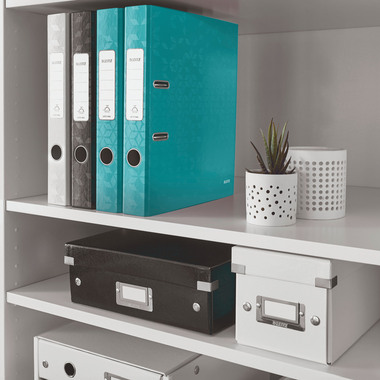 LEITZ Classeur WOW 180° 5.2cm 10060051 bleu glacier A4