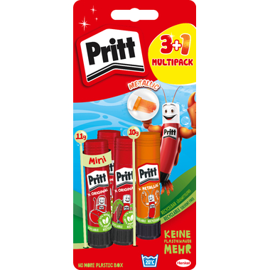 PRITT Klebstifte BTS 11/10g PBS4B 3x11 g + 1x10 g 3+ 1 Stück