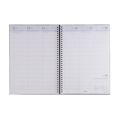 BREPOLS Agenda Omega 30 Kazar 2026 0.030.0685 1W/2S schwarz 21x29cm