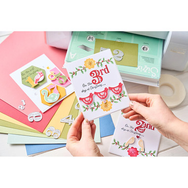 SIZZIX Fustelle 666723 Folk Numbers 18 pezzi