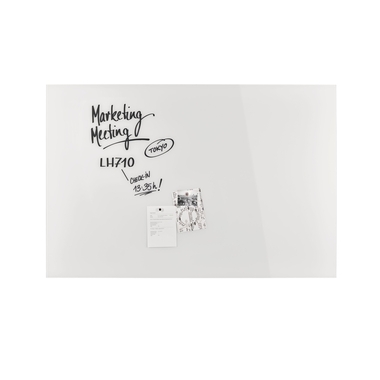 MAGNETOPLAN Design-Glasboard 1500x1000mm 13408000 blanc, magnétique