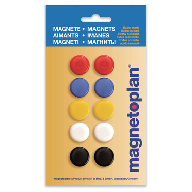 MAGNETOPLAN Aimants Signal 16662 ass. D=20mm 10 pcs.