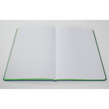 SIGEL Notizbuch Linescape A5 LS204 blau/kiwi kariert 176 S.