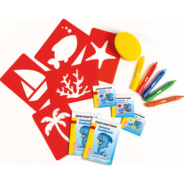 EBERHARD FABER Badespass Box 524116 5 Farben, Schablonen