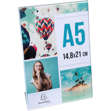 EXACOMPTA Tischaufsteller A5 85058D transparent hoch/quer