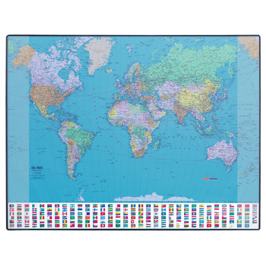 HANSA Schreibunterlage 41-6022.201 GEOPad Welt (E) 65x50cm