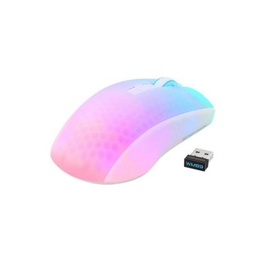 DELTACO Gaming-Maus GAM-145-W Bianco/Trasparente