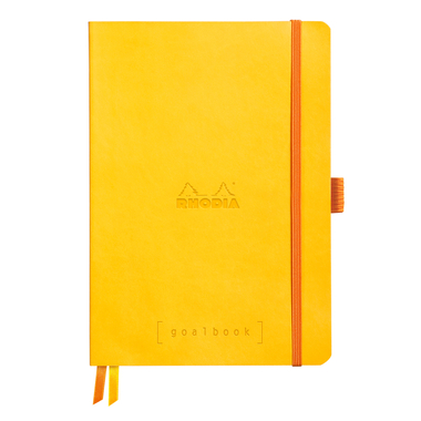 RHODIA Carnet Goalbook SC A5 117585C jaune, dots 120 feuil.