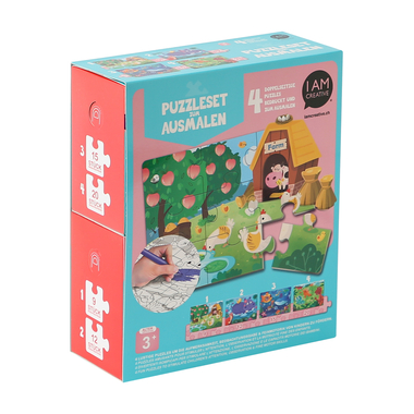 I AM CREATIVE Puzzle 4087.552 à colorier, 4 p.