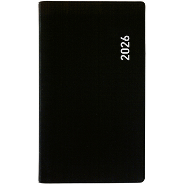 BIELLA Agenda Terminet Wire-O 2026 831773020026U 1S/2P nero ML 15.3x8.5cm