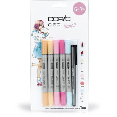 COPIC Marker Ciao 22075564 5+1 Set Manga 7