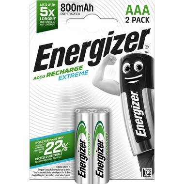 Energizer NiMH Akku (AAA) 800 mAh, 2 pz Energizer NiMH Akku (AAA) 800 mAh, 2 pz
