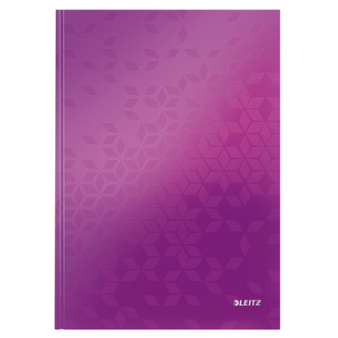 LEITZ Notizbuch WOW A4 46251062 liniert, 90g violett