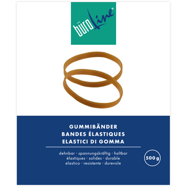 BÜROLINE Elasici 60x1,3mm 155416 marrone, ø 40mm 500g