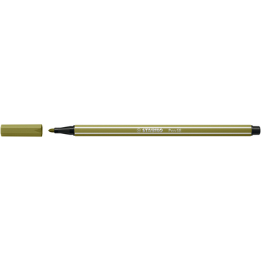 STABILO Stylo Fibre Pen 68 1.1mm 68/37 mud green