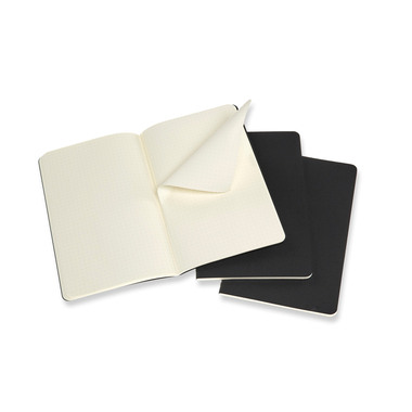 MOLESKINE Quaderno 3x 13x1.4x21cm 719213 punti, nero, 80 pagine