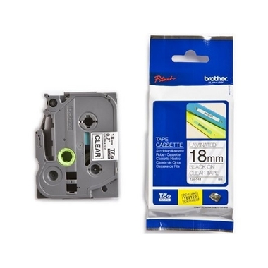 PTOUCH Band, laminiert schwarz/klar TZe-141 PT-2450DX 18 mm