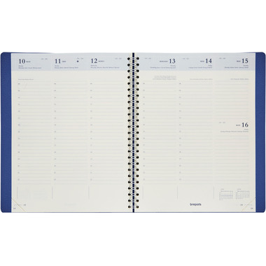 BREPOLS Agenda Timing Calvi 2026 0.136.6870 1W/2S blau 17.1x22cm