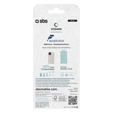 Eco cover morbida e compostabile per iPhone 12/12 Pro