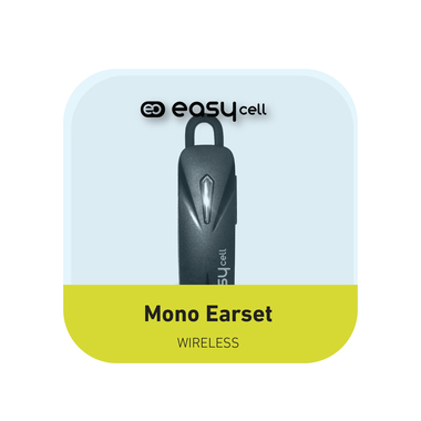 Auricolare wireless con archetto ergonomico e tasto multifunzione, colore nero