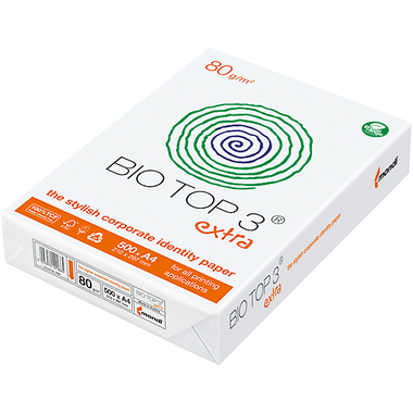 BIO TOP 3 Carta per copie A3 88008659 80g, bianco 500 fogli