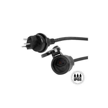 STEFFEN prolunga GdV 3 x 1.5 mm2 T13-T13, 5 m, nero