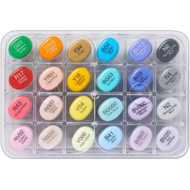 COPIC Marker Sketch 21075525 Manga Illustration, 24 pcs.