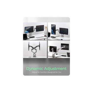 ICY BOX Tischhalterung bis 9 kg – Silber