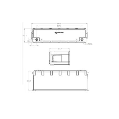 Victron Batterie LiFePO4 51.2 V/100 Ah NG 235 x 648 x 162 mm