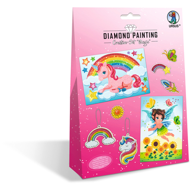 URSUS Diamond Sticker Magic 43510001 2 cartes, 2 pendentifes