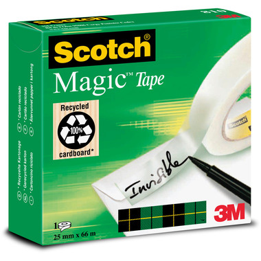 SCOTCH Magic Tape 810 25mmx66m 8102566K unsichtbar, refill