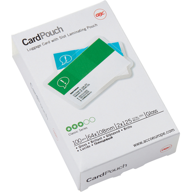 GBC Pochettes à plastifier 64×108 3740433 brillant, 125my 100 pcs.