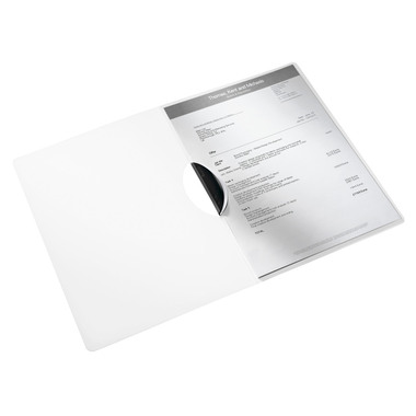 LEITZ Klemmhefter WOW ColorClip A4 4185-00-01 weiss 30 Blatt