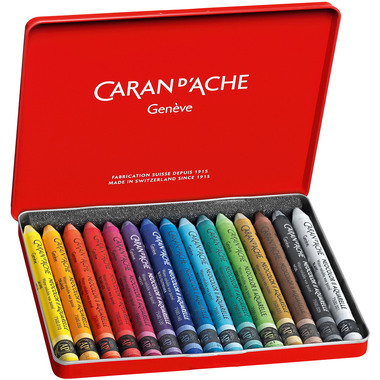 CARAN D'ACHE Pastels à la cire Neocolor II 7500.315 15-couleurs ass.