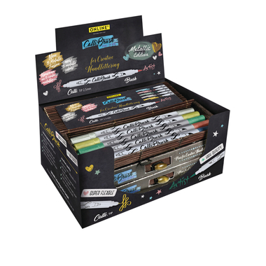 ONLINE Callibrush Pen Double Tip 19090/10 metallic,5 ass.Farben/ 10 St.