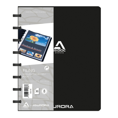 ADOC Sichtbuch Standard A5 5835.700 schwarz 30 Taschen