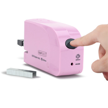 RAPESCO Heftgerät Autom. USB/Batterie 1451 rosa