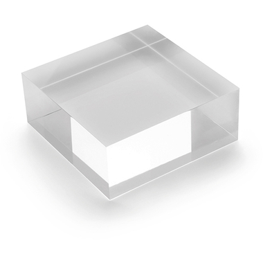 DEFLECTO Blocco acrilico 100x40mm AB340 transparente lucido