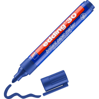 EDDING Marqueur permanent 30 30-3 bleu