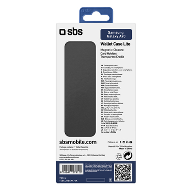 Book-style case with card holder pockets for Samsung Galaxy A70