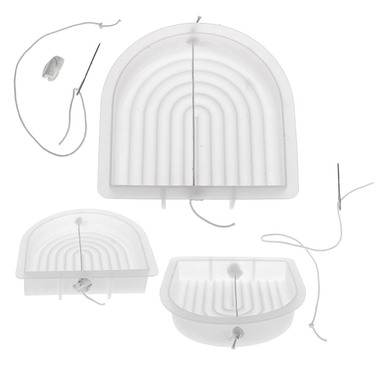 GLOREX Kerzengiessform 15x15x3cm 69732091 Bogen gross