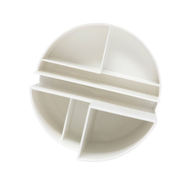 MAUL Stifteköcher Recycle 6.35 6 Fächer, weiss