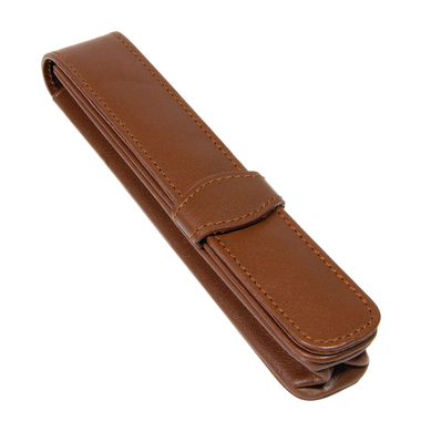 ONLINE Astuccio in pelle Brown 41073 per 1 penna