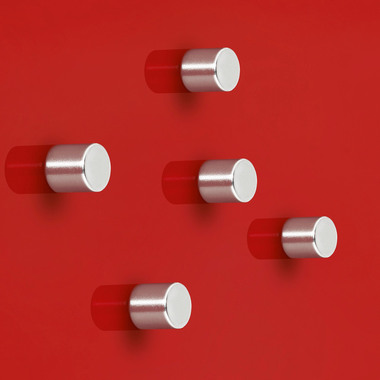 SIGEL Superdym-Magnete 10mm BA700 stark silber, 5 Stück