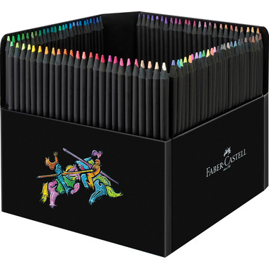 FABER-CASTELL Crayons de couleur Black Edit 116411 étui en carton 100er