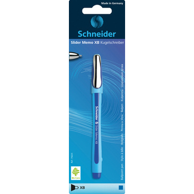 SCHNEIDER Stylo à bill. Memo 1.4mm 75023 bleu Blister